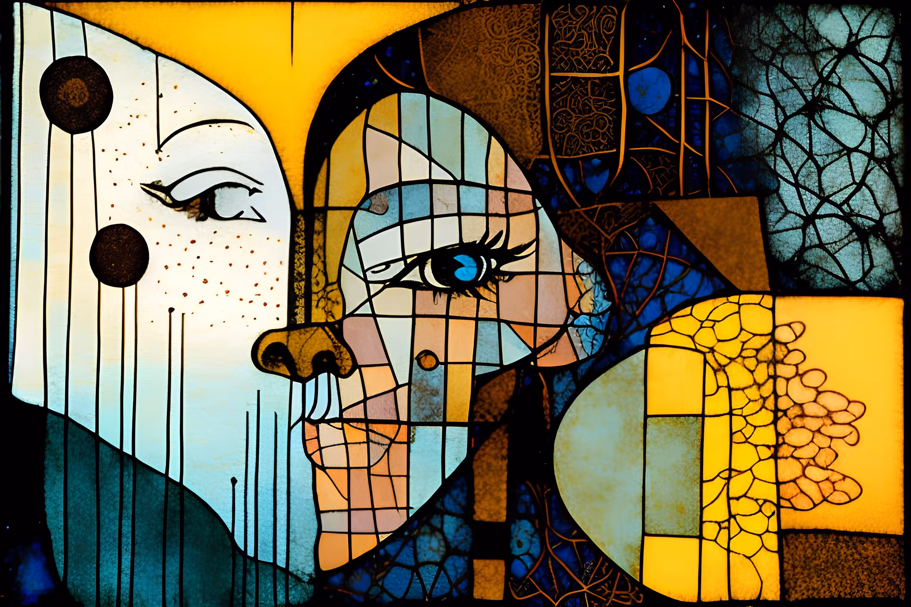 beautiful eyes, heart and love caricature