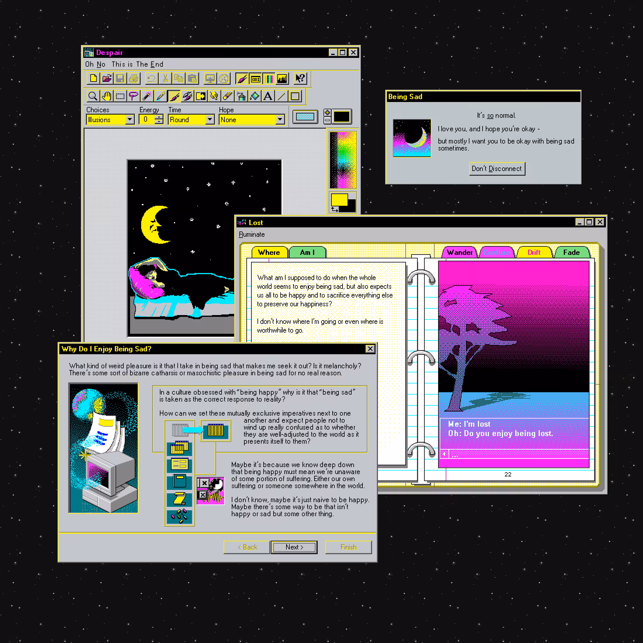 Do You Want To Feel Something?: Aesthetic Despair Cycle