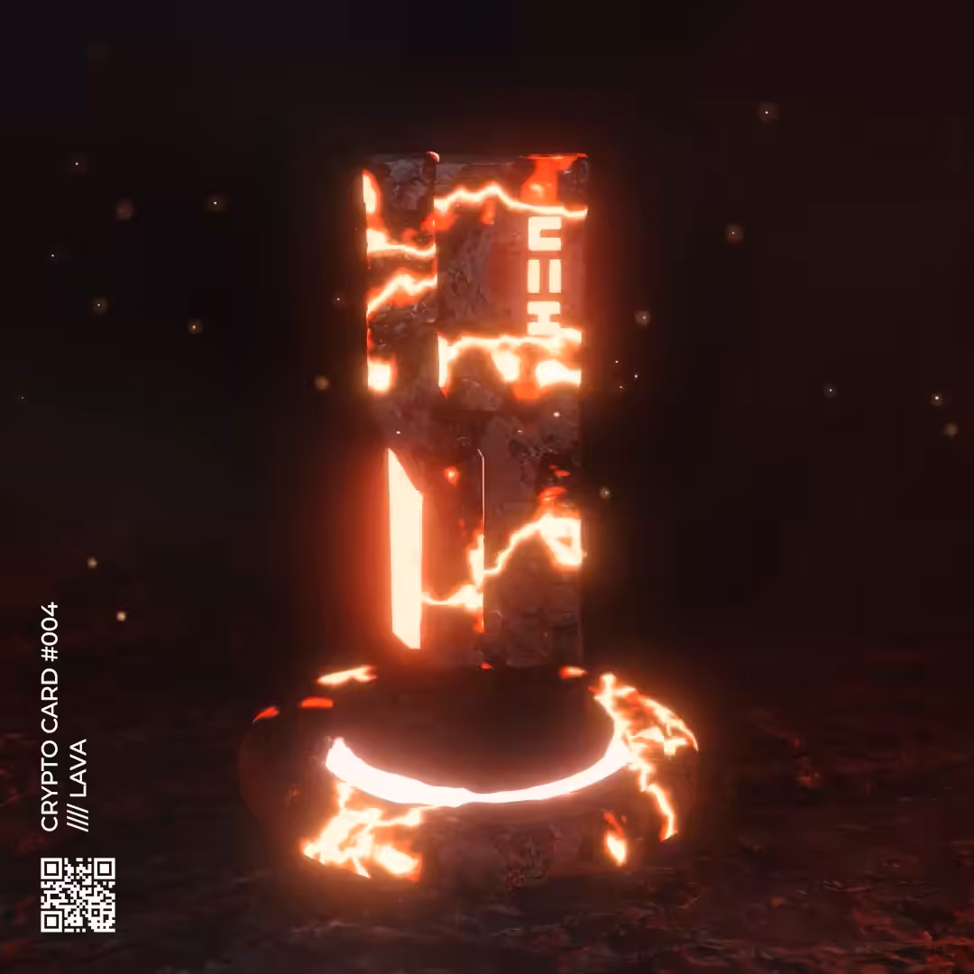 CRYPTO CARD #004 LAVA