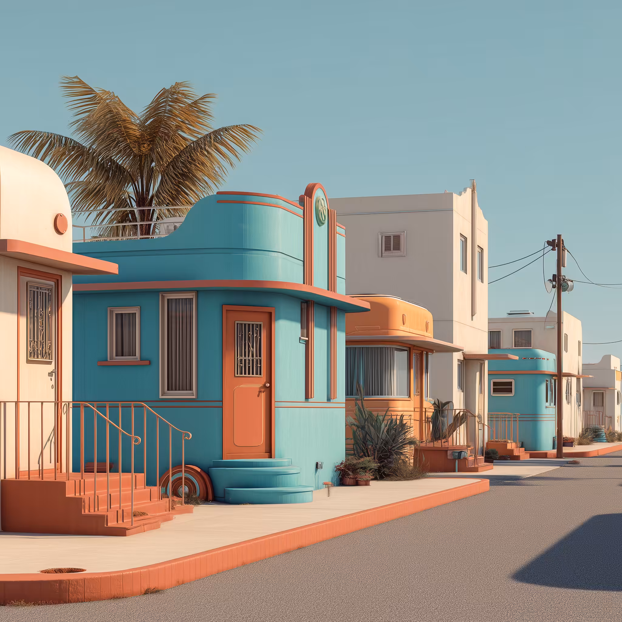 Art Deco Trailer Park Study 2