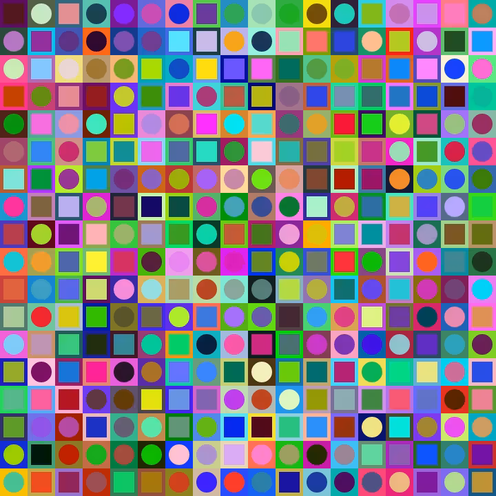Square Dot Composition #182