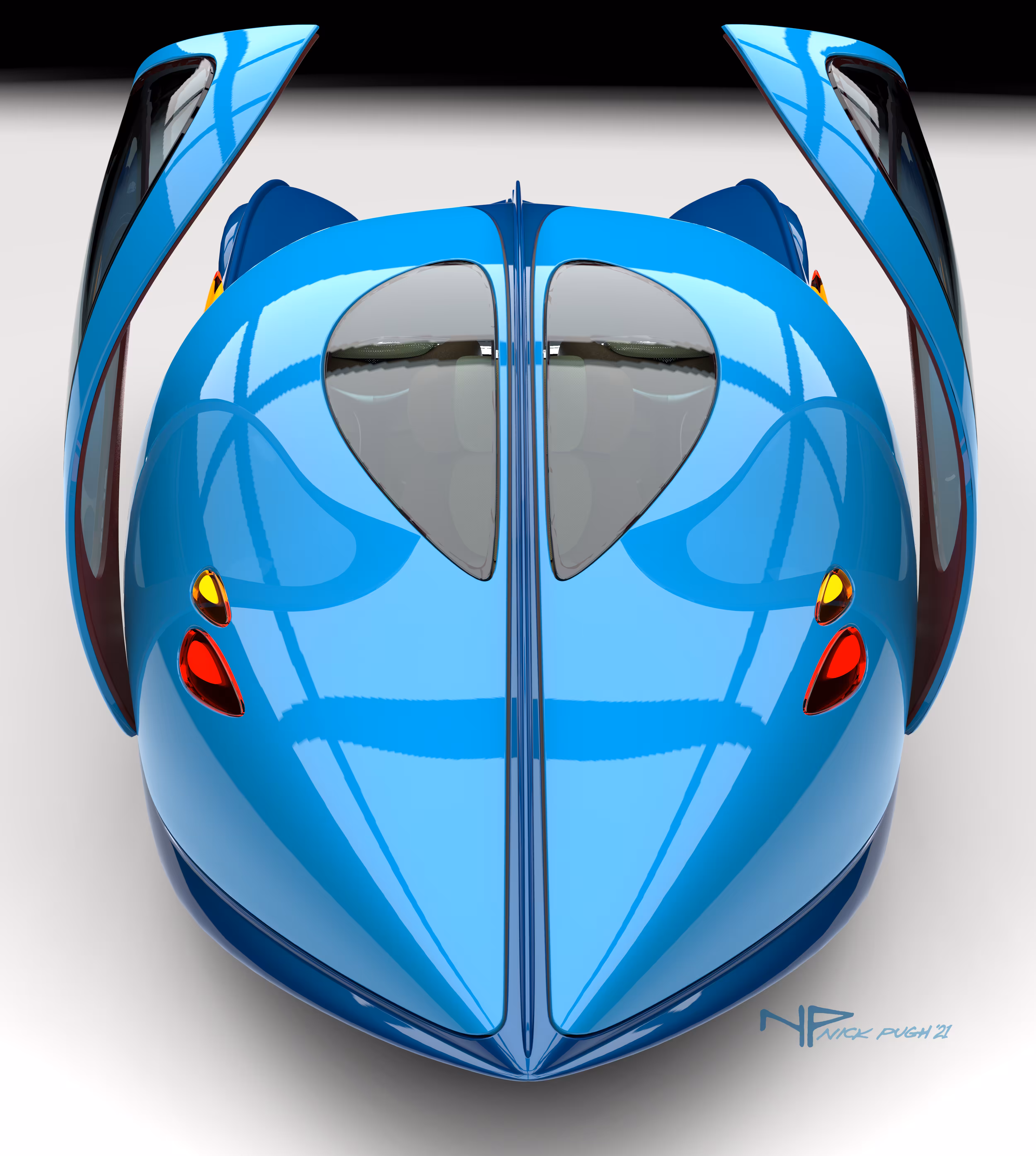 Xeno ELO Blue Edition, rear view, open doors 2021