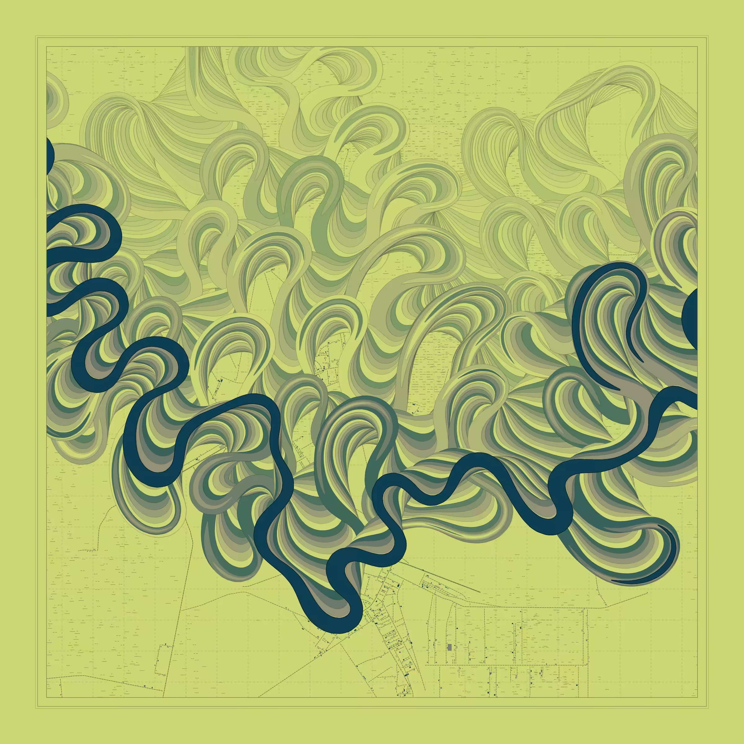 Ancient Courses of Fictional Rivers #331