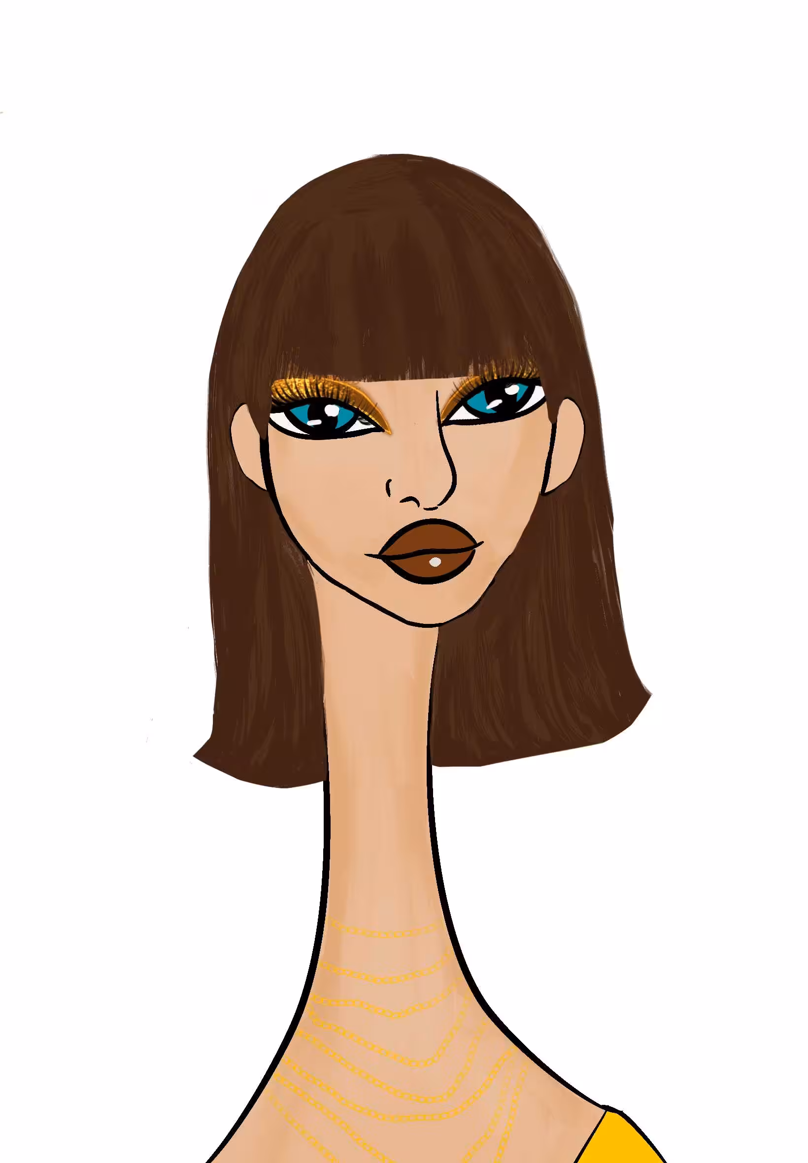 Long Neckie Ladies: Long Neckie Lady #831