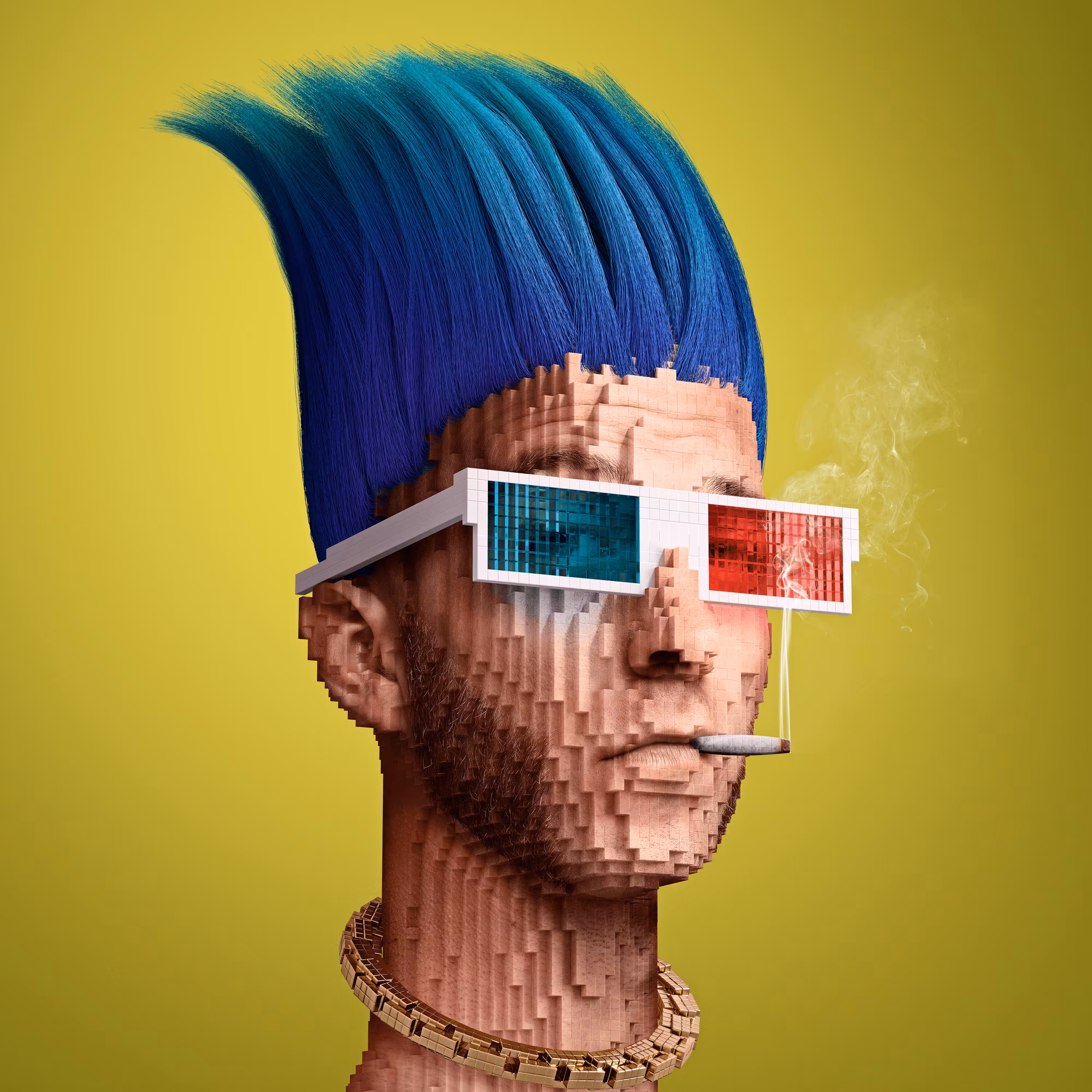 Block Head Punk 065