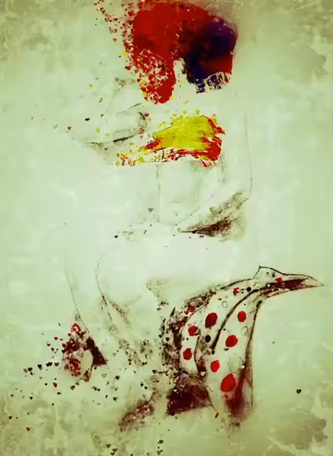 woman with red head 