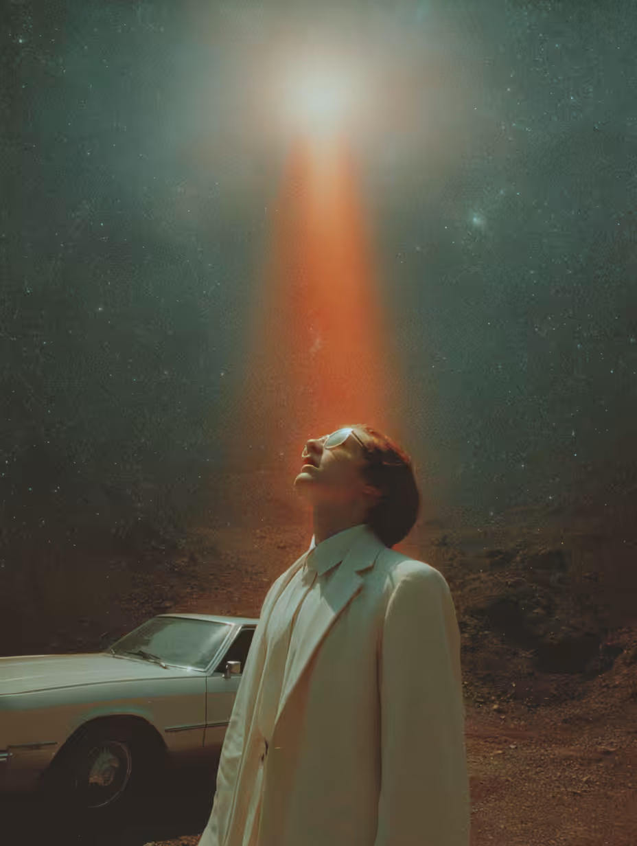 We spoke upon the stars up in the night.