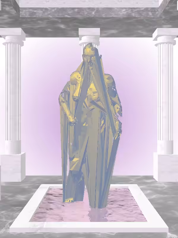 HeavenComputer: The Fragmented Injured Sunlit Cobalt Woman #1754