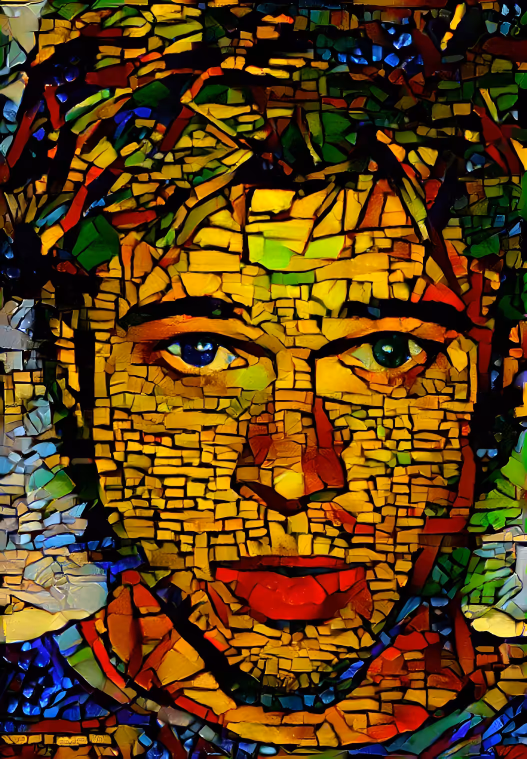 Stained Glass Legendz: Brad Pitt