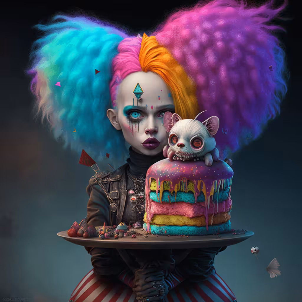 Gothic Clown Doll 2