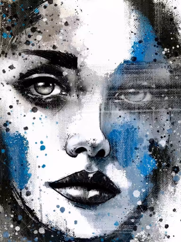 Blue face 7