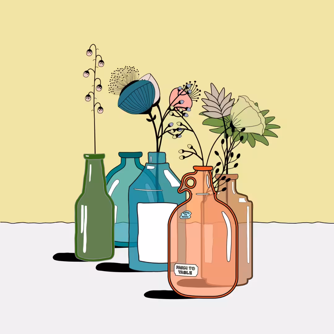 Flowers & Bottle #35