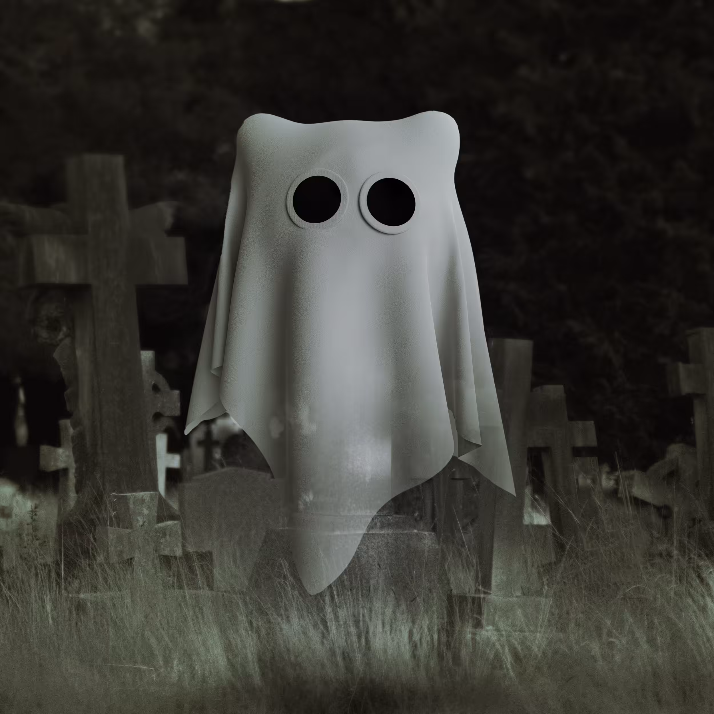 * Spooky ghost kitty