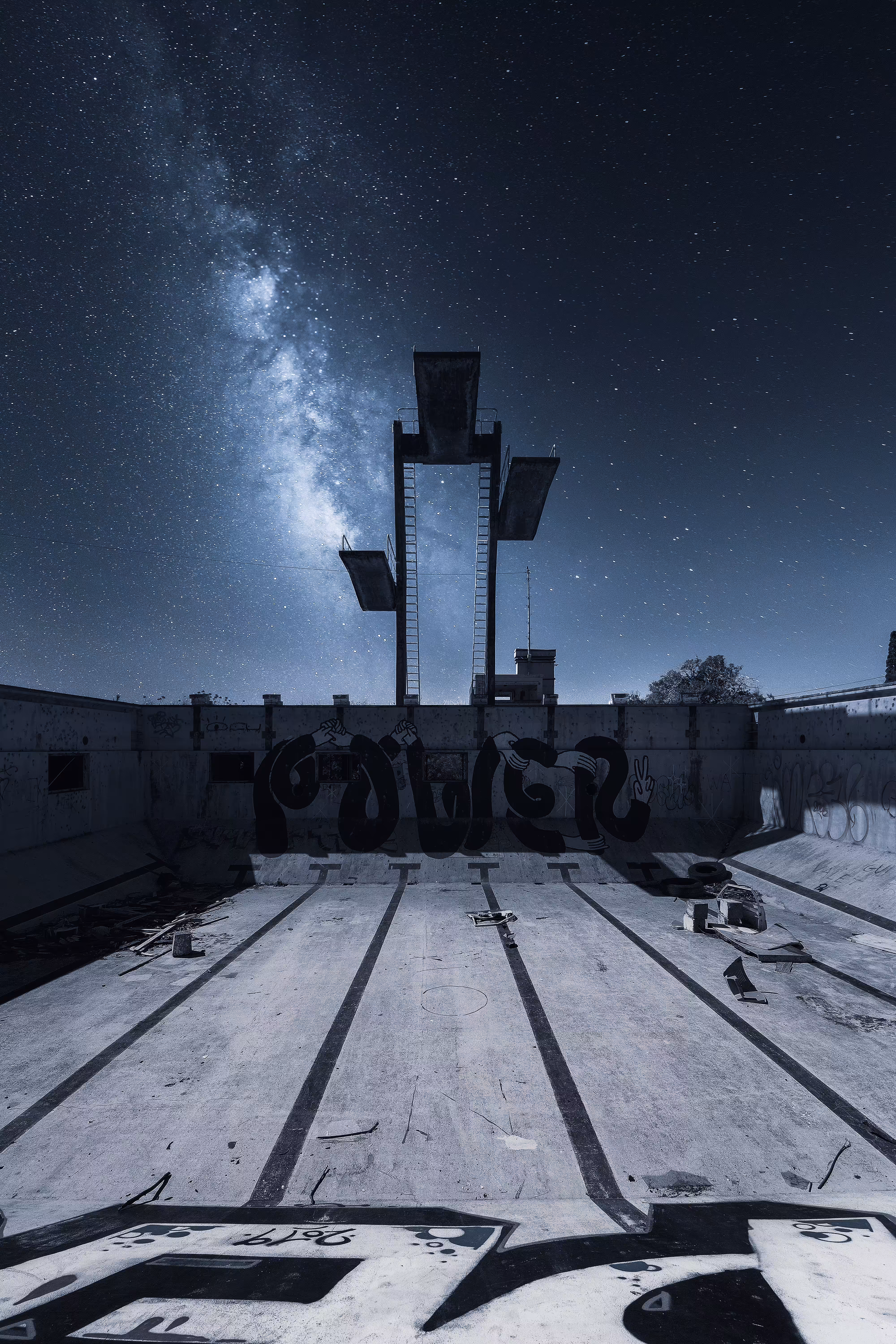 Empty Pool Night