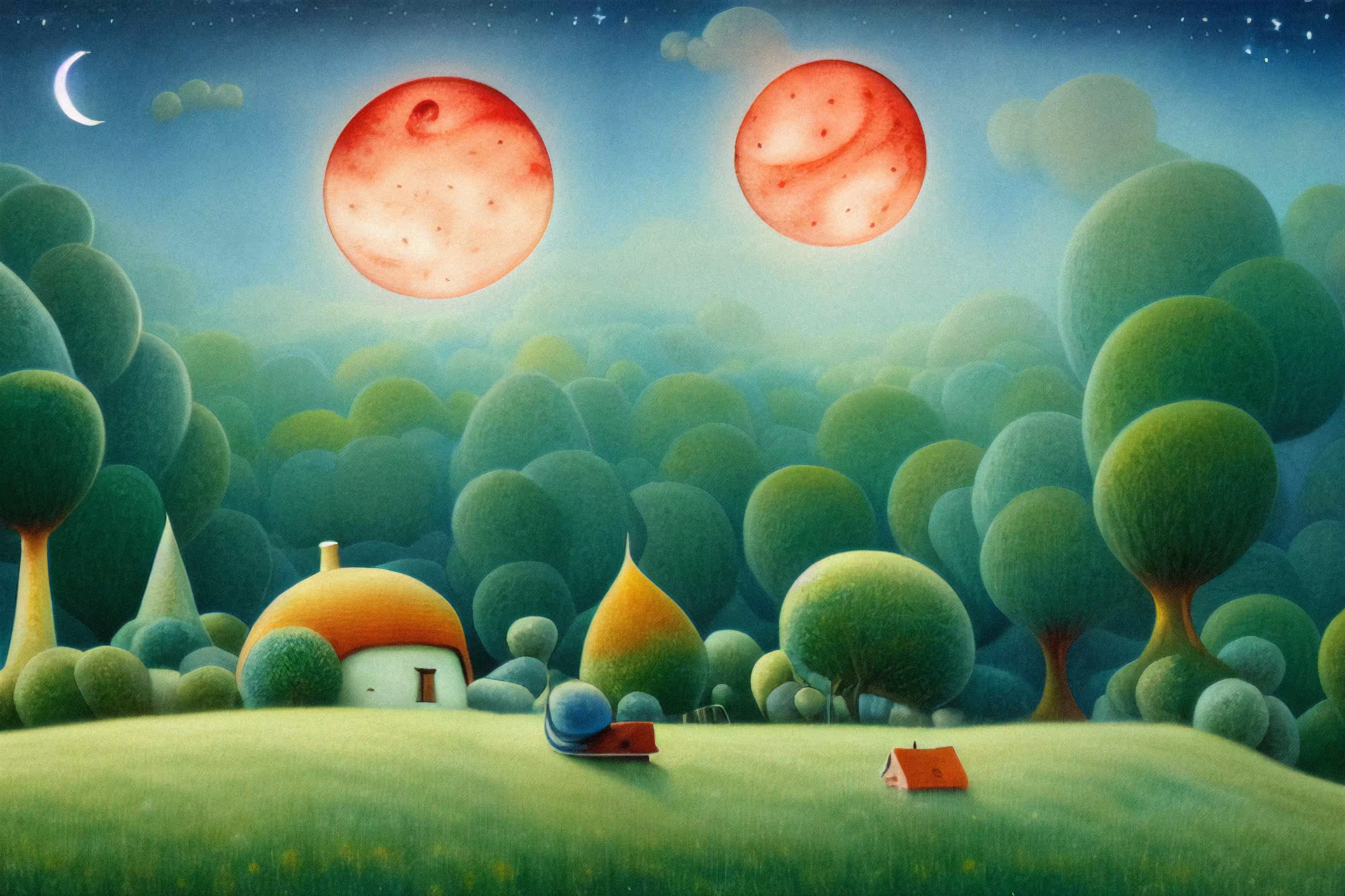 Giant grass grows where two suns shine
