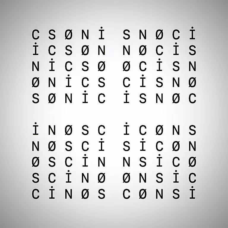 [ // " S Ø N İ C " ≡ " İ C Ø N S " // ]: [ // "≡" : "≠ " : "≋" // ] - 0001 (TIFF) - [NULL]