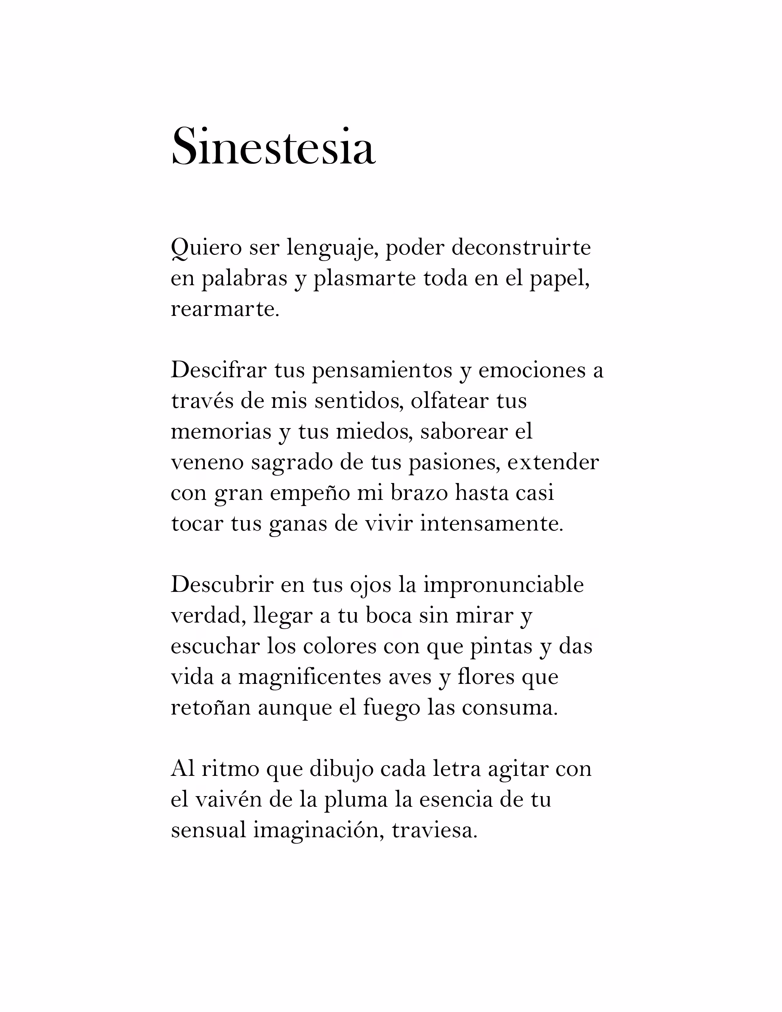 Sinestesia