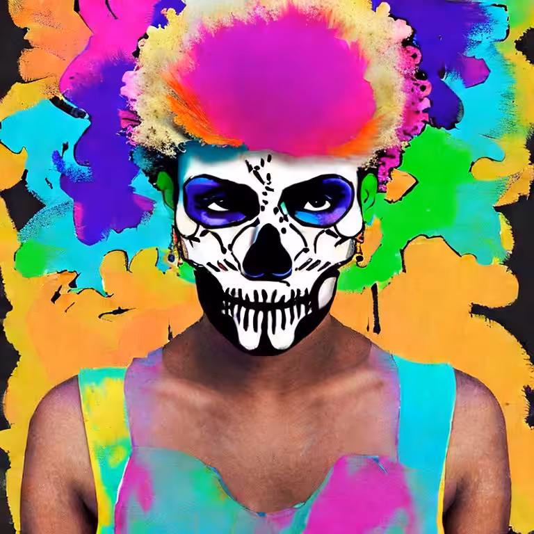 Cotton Candy Skull #100