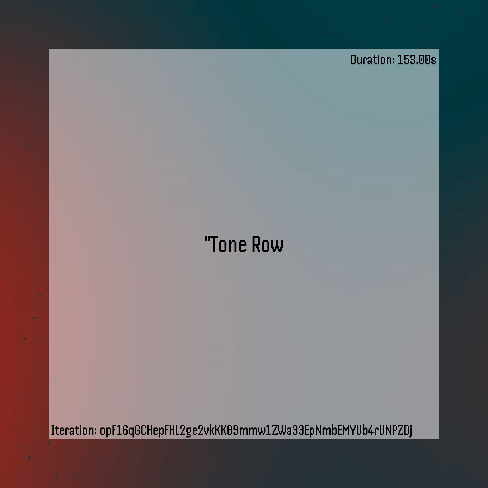 Tone Row #78