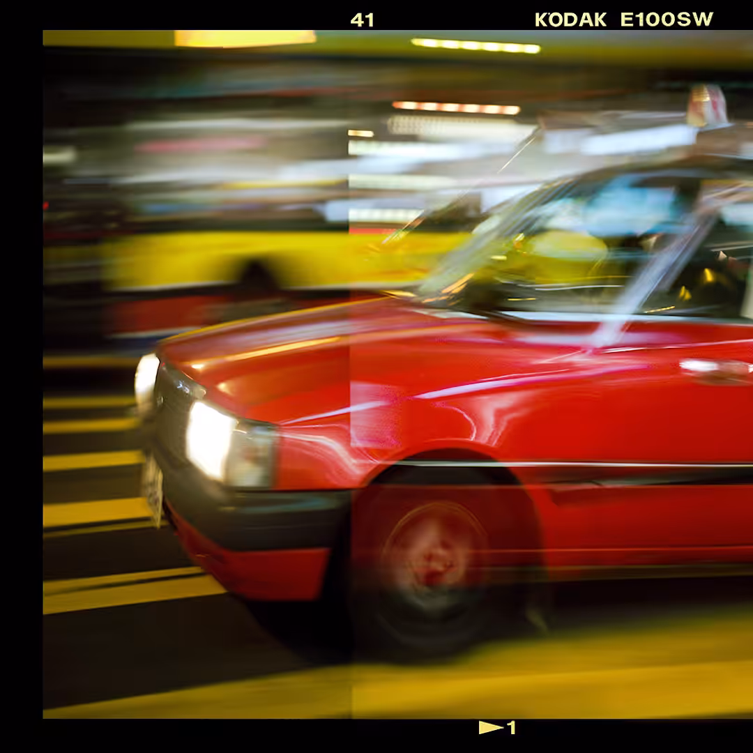 Hong Kong Taxi at Night