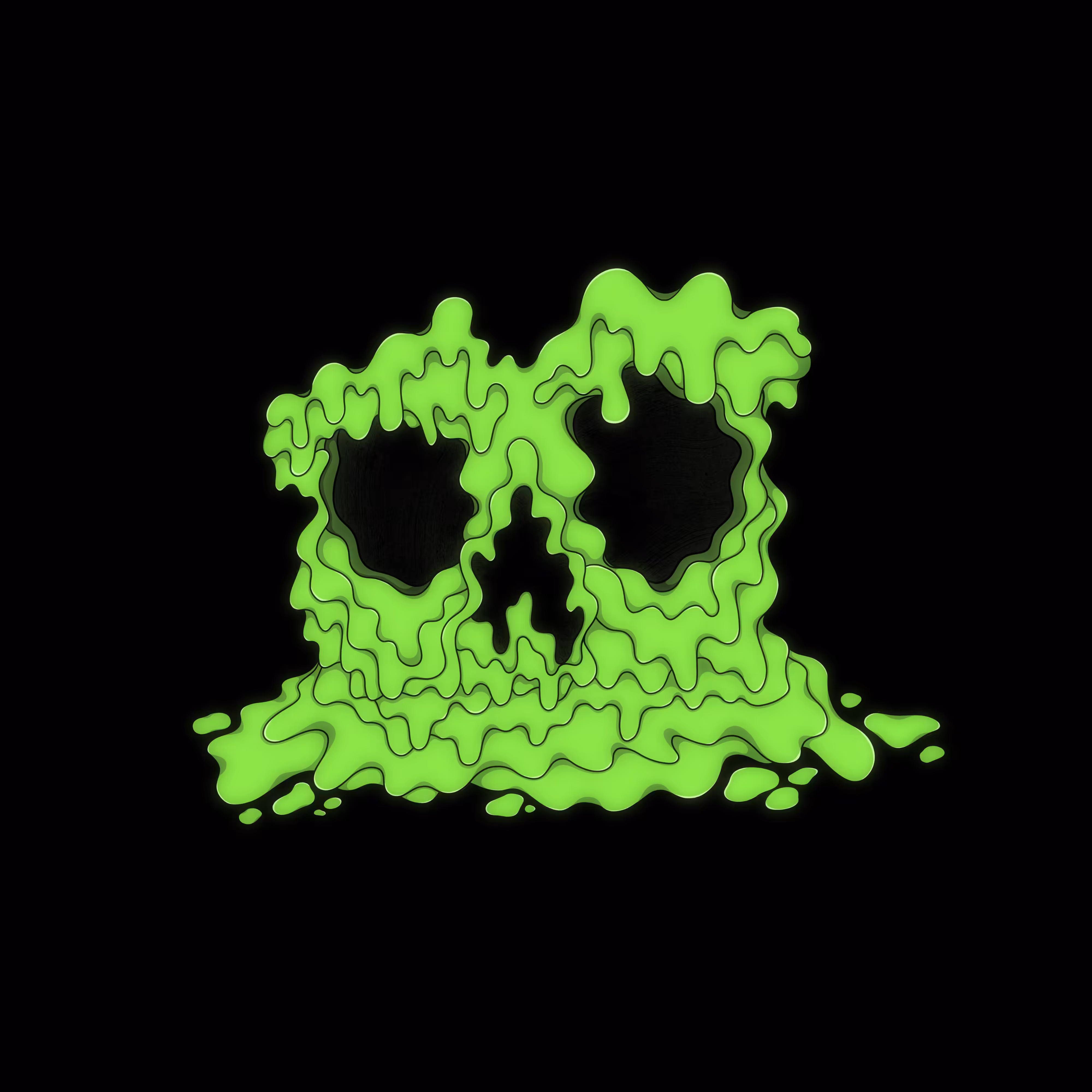 Green Mutant Skull