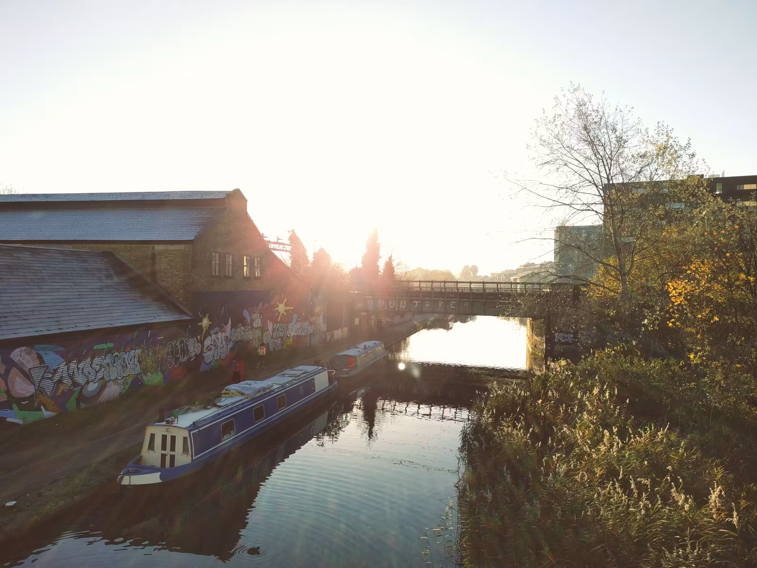 Lens Flare on the Canal