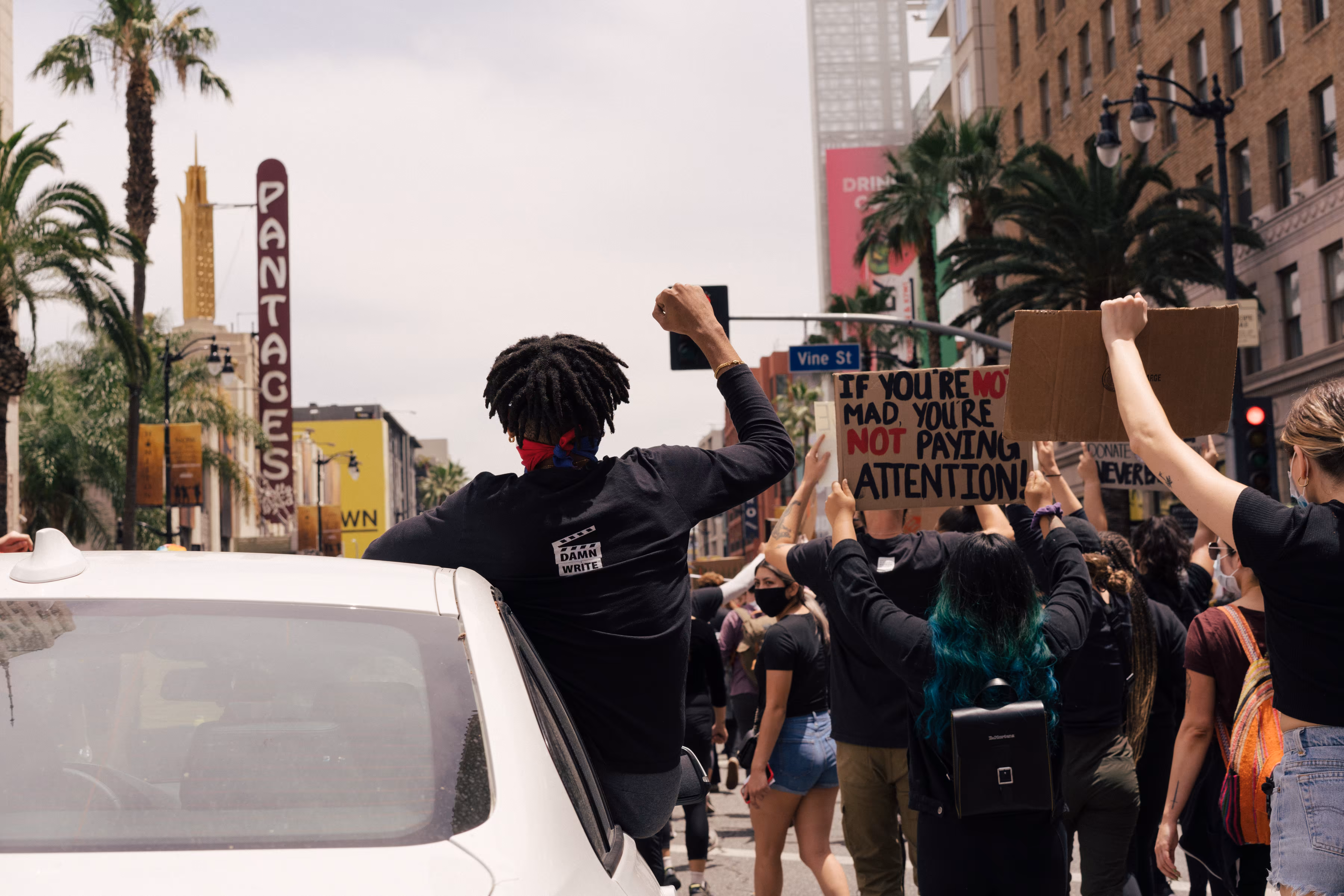 FISTS UP ON VINE ST