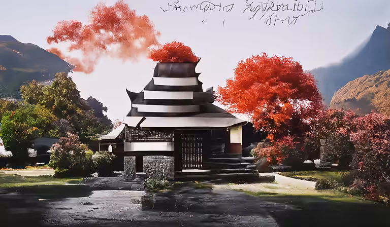 A Japanese temple 