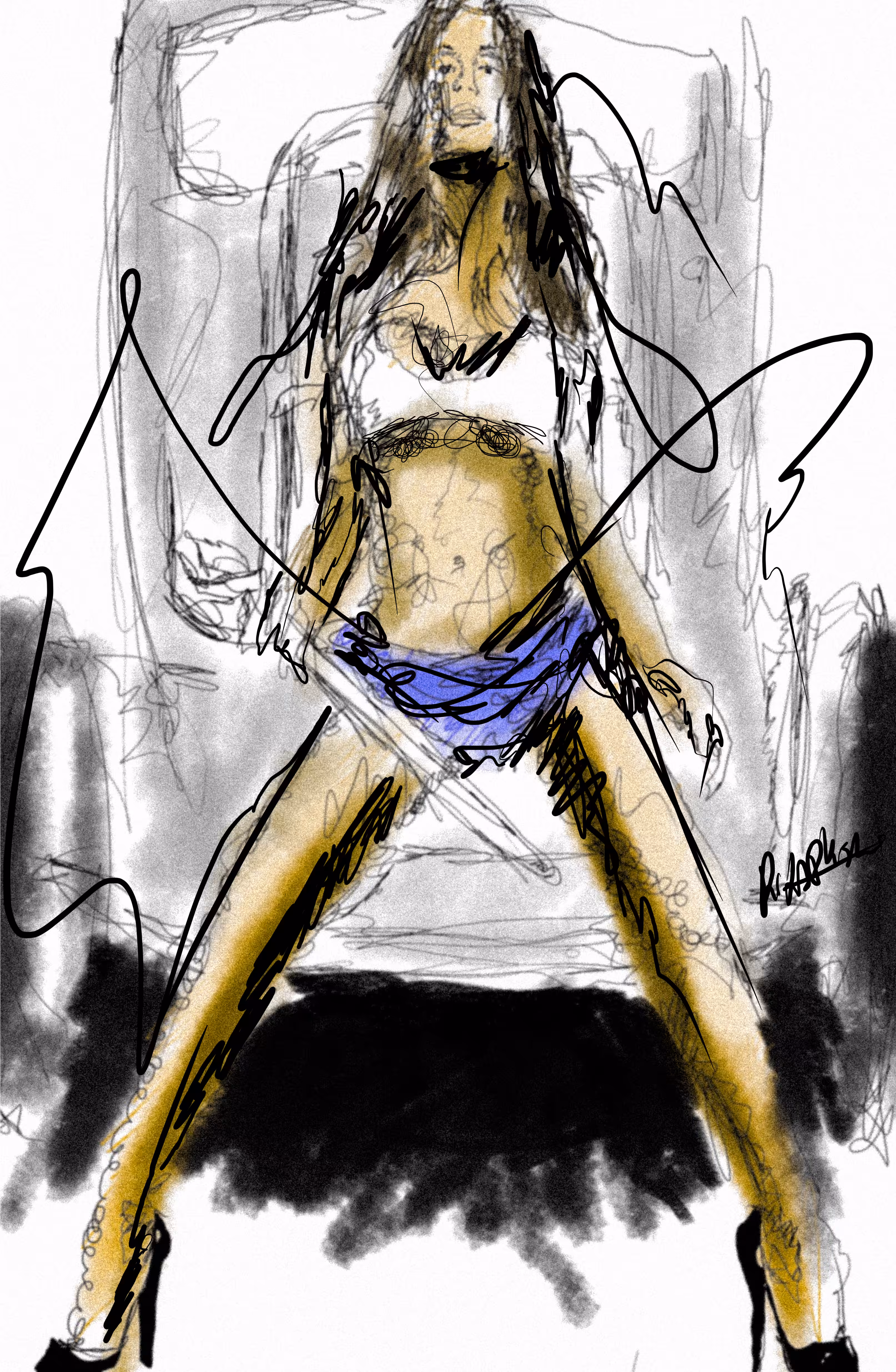 Metal sexy lady