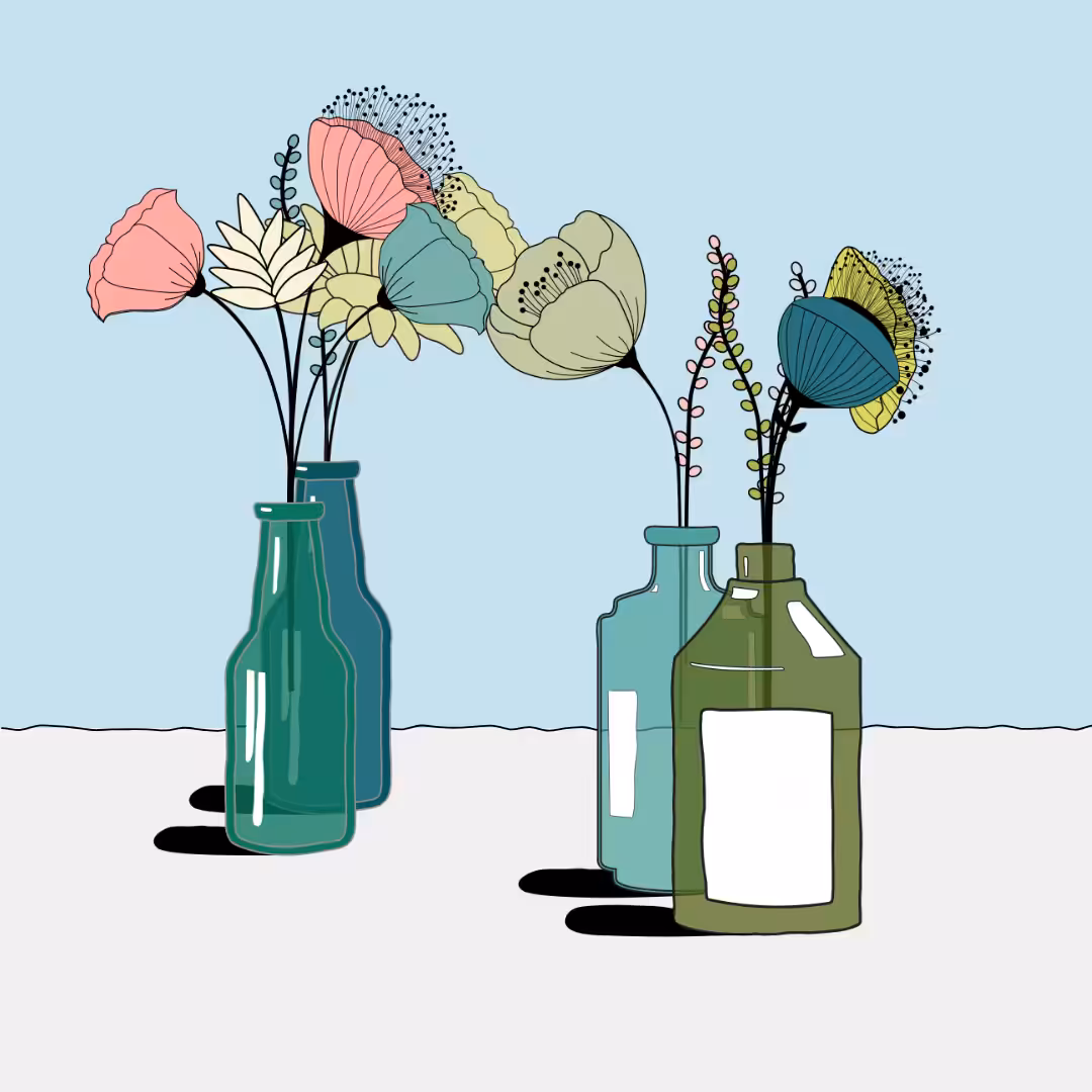 Flowers & Bottle #20