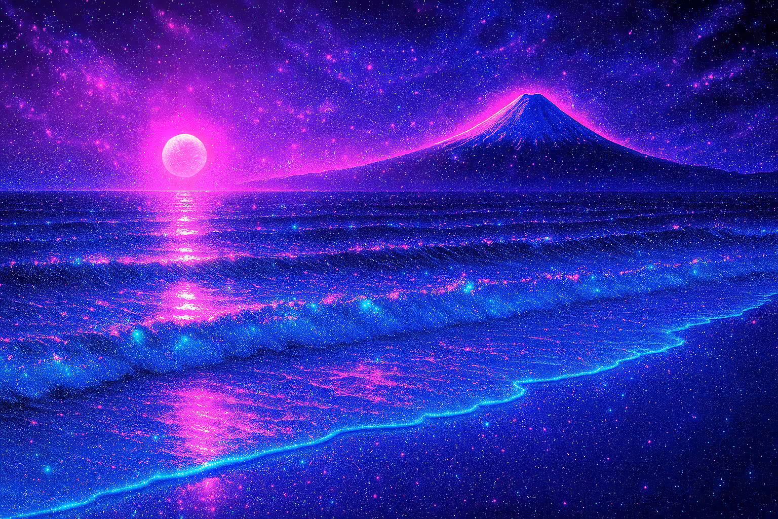 Neon Sunset Horizon