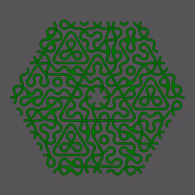 Threefold Symmetry - Dark Variations #319