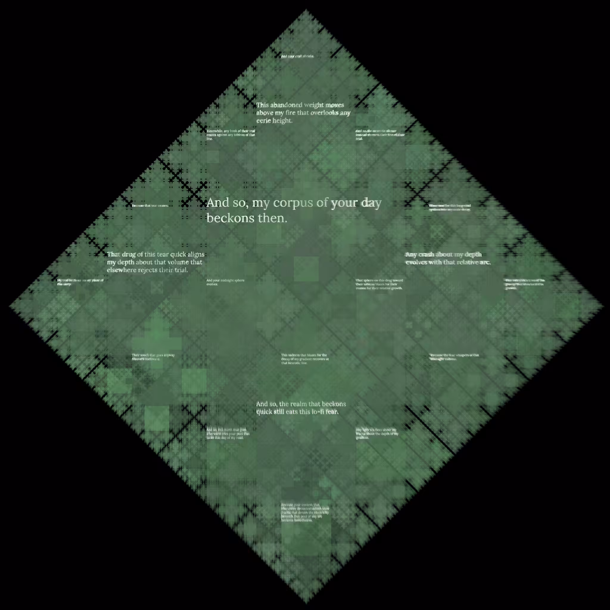 Diamond Fractal Fire #103