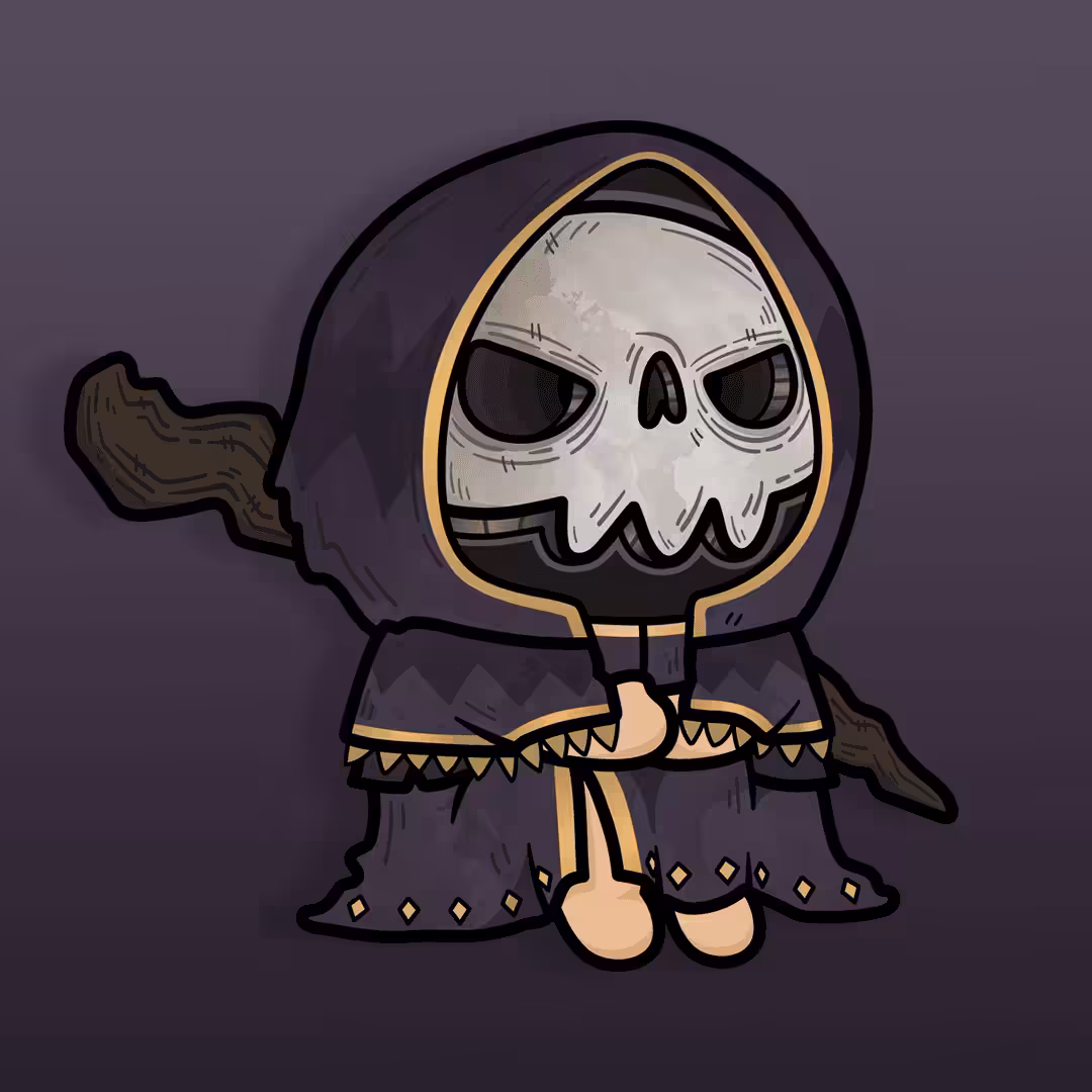 DEATH SKULL MASK CHARACTERS #008