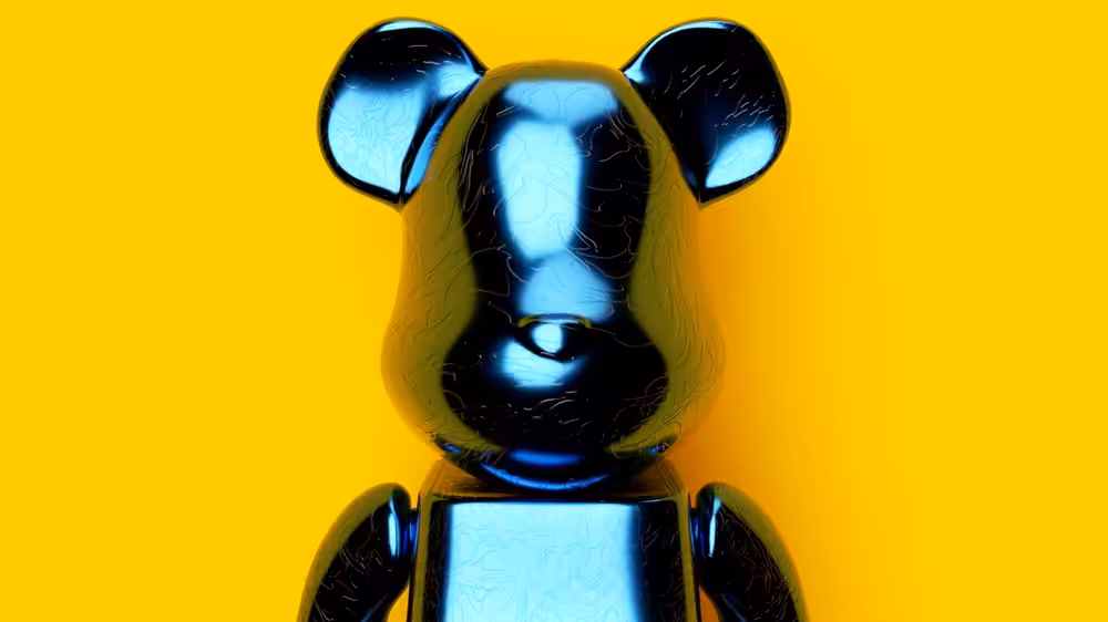 Series 1 - ChromeBlue Be@rbrick #1