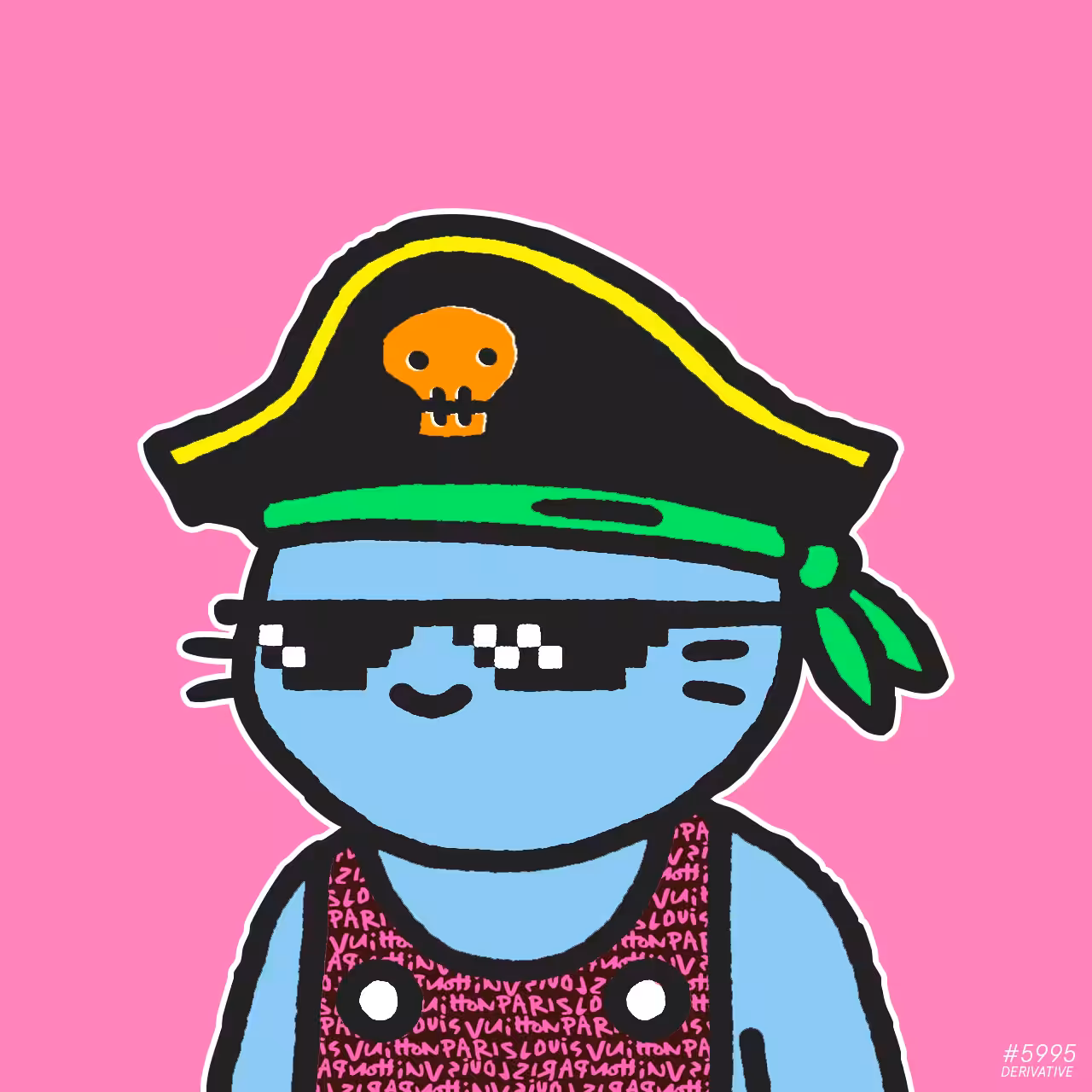 Cool Cats 5995 // Pirate Cat derivative #001