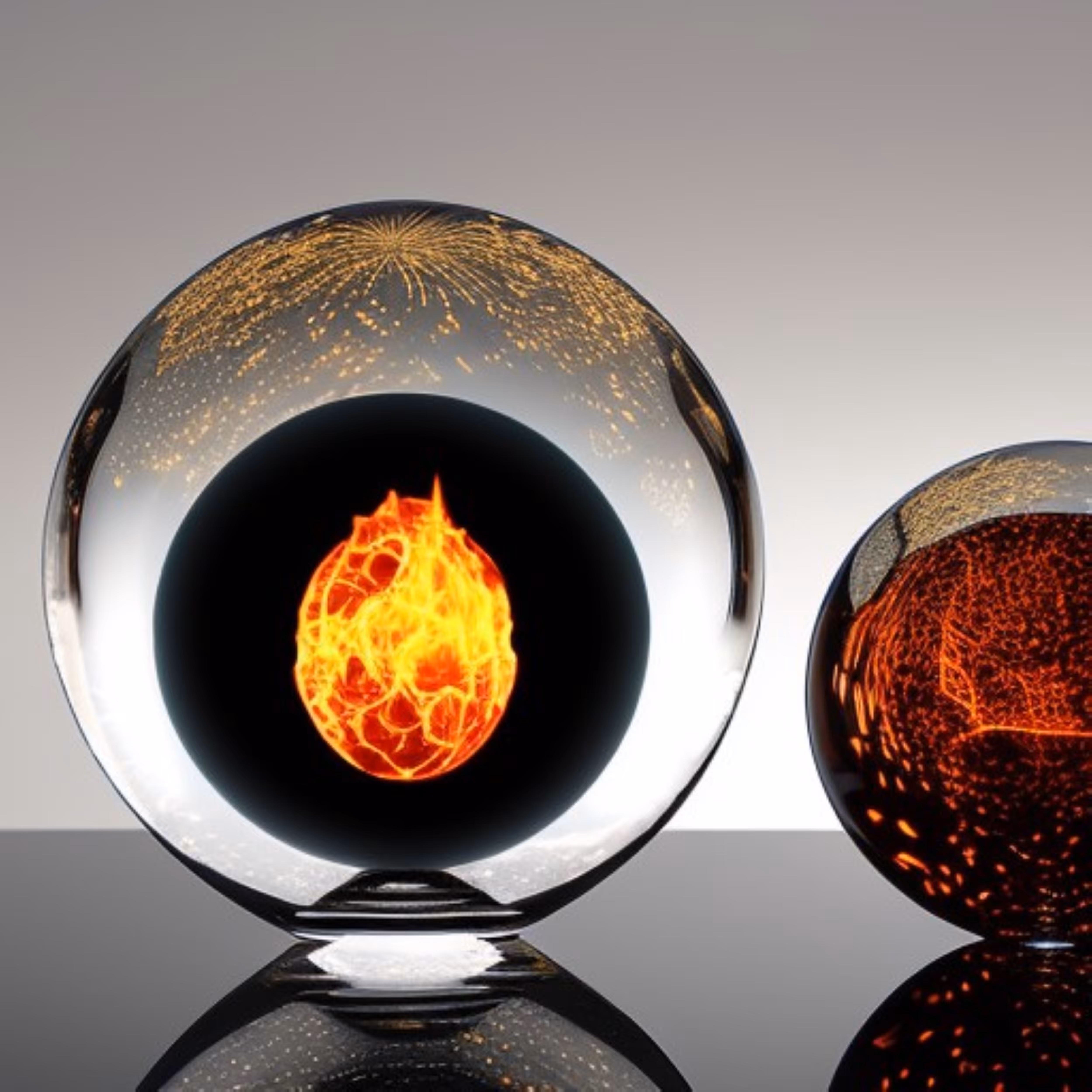 Flaming ball