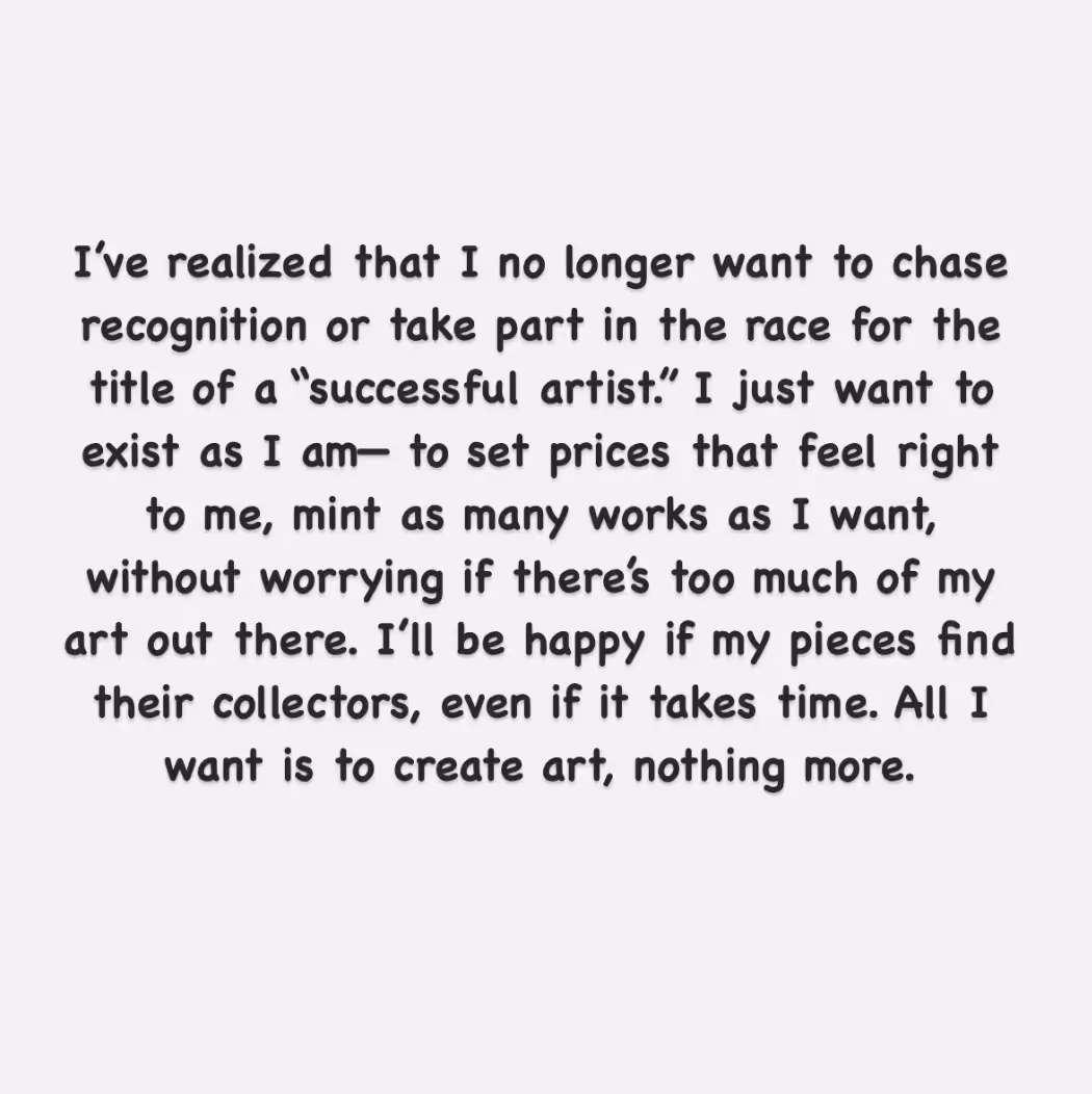 I am just an artist