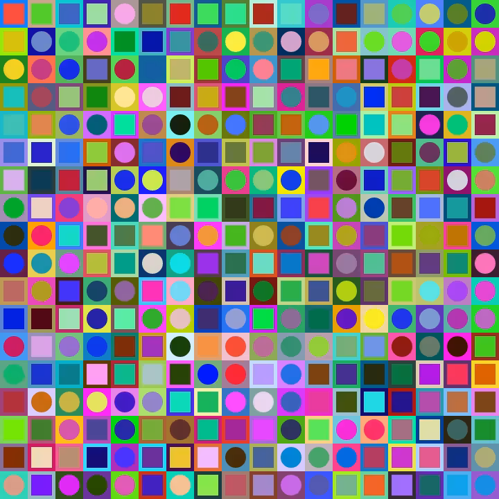 Square Dot Composition #290