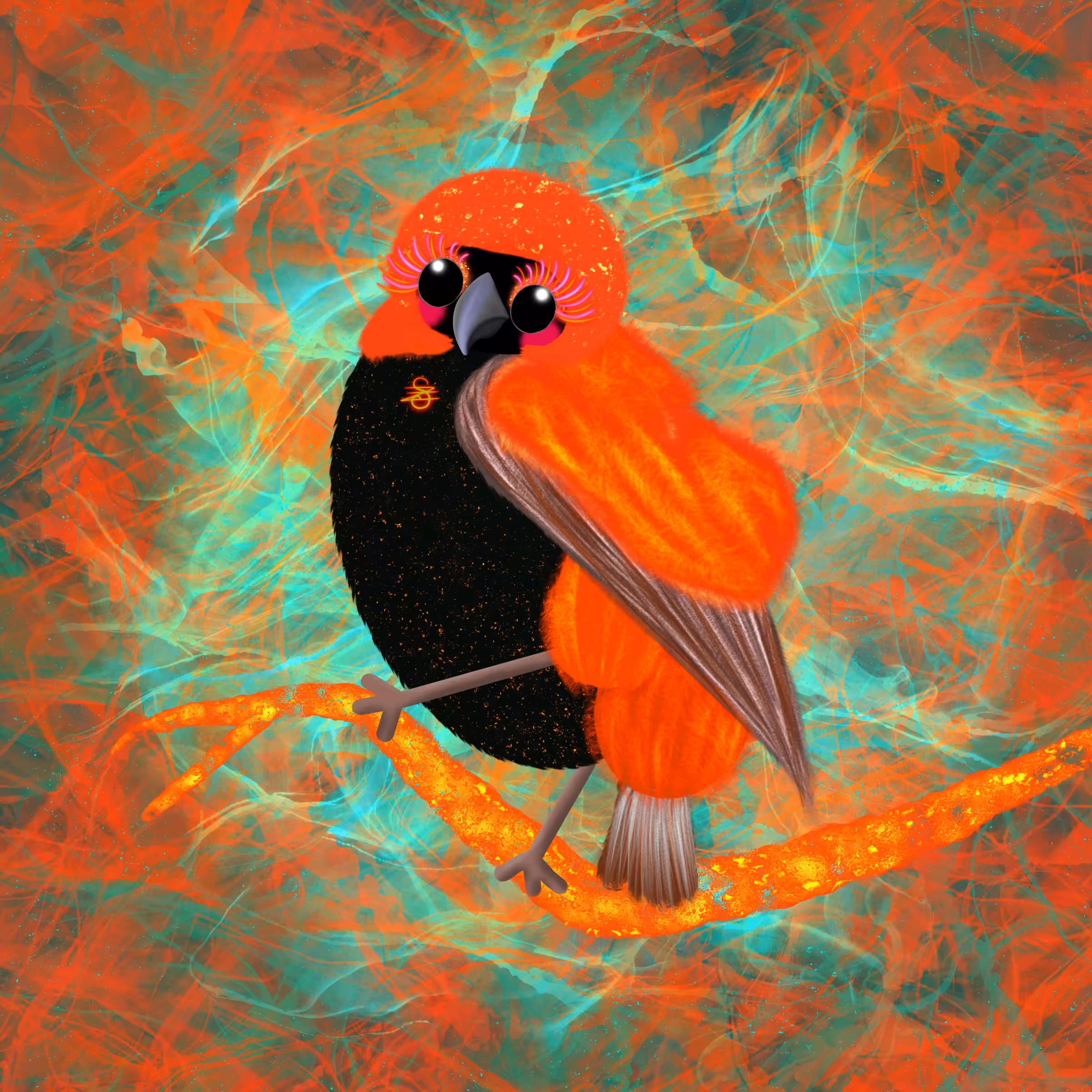 Southern Red Bishop Bird