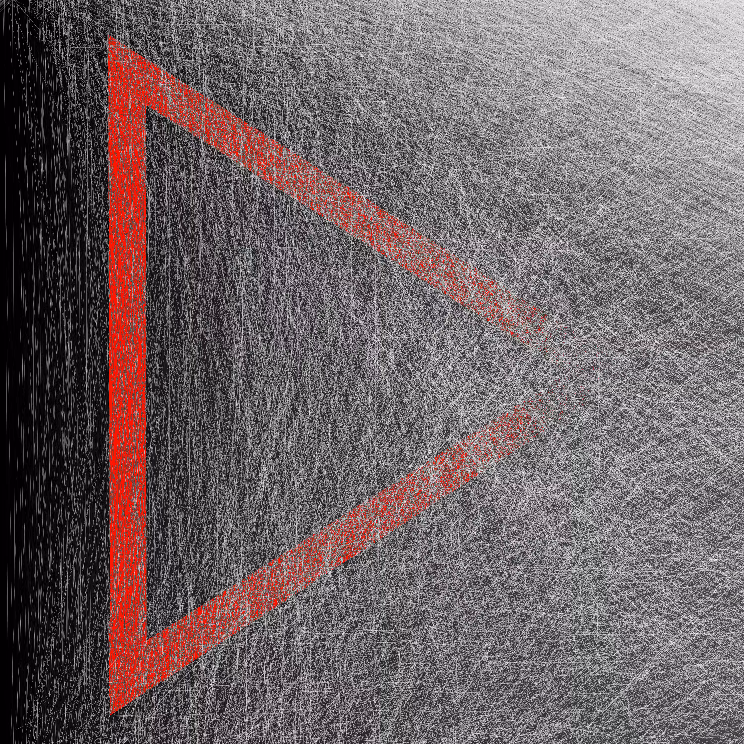 Monochrome + Red Triangle