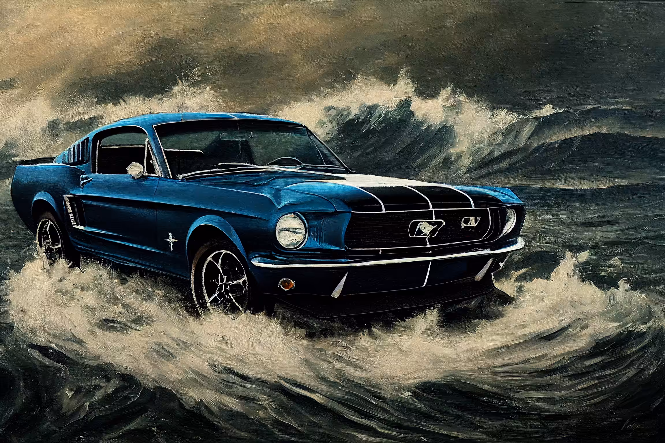 Land of the AI: Untitled Painting of a Car