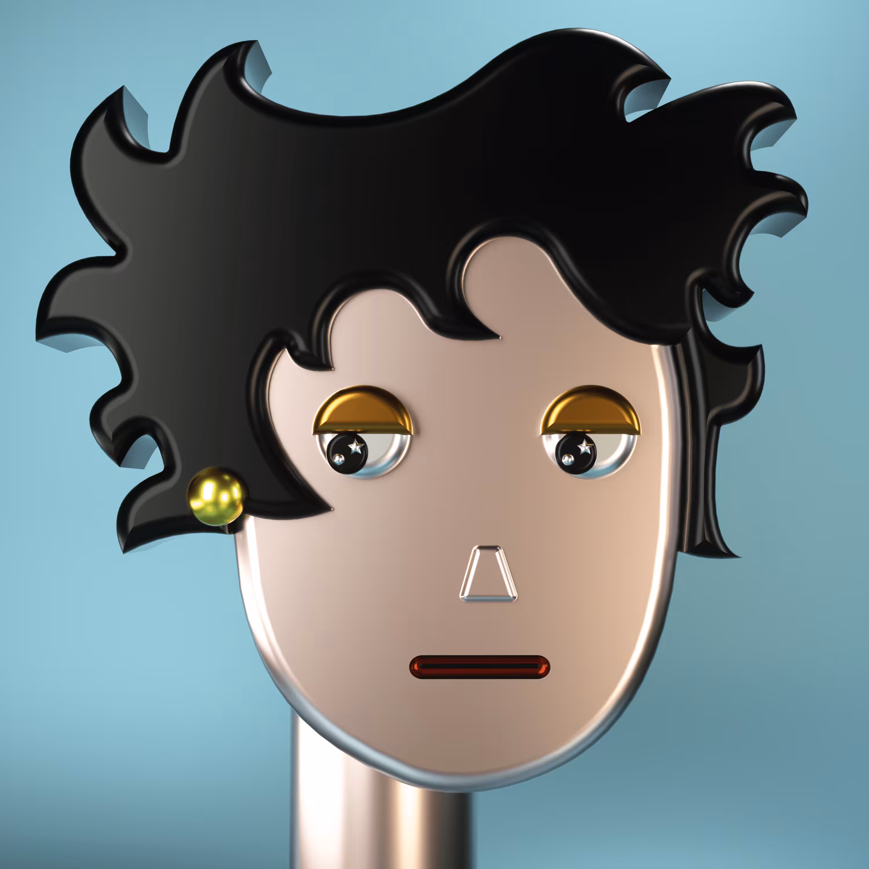 3D Chrome Punks: 3D Chrome Punk #0598