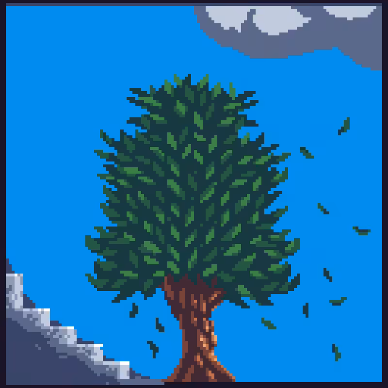 Windy Day Under Tree #25