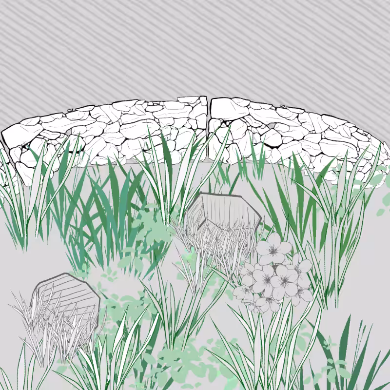 Wild Grass and Rubble #8