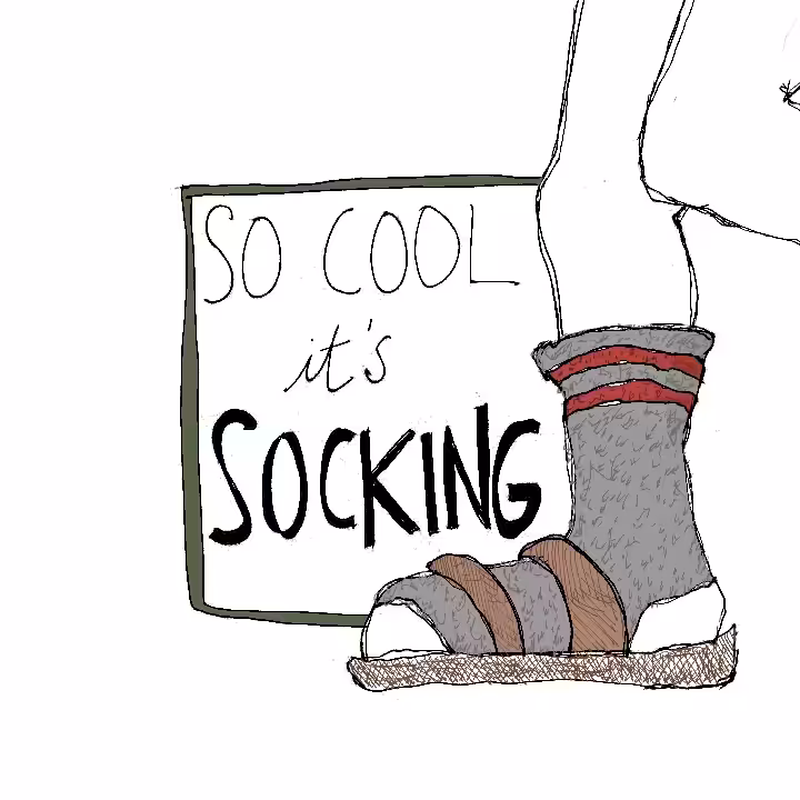 so cool it's socking.