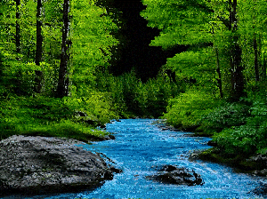 Glxtchx: Blue Flowing Into the Heart of Darkness