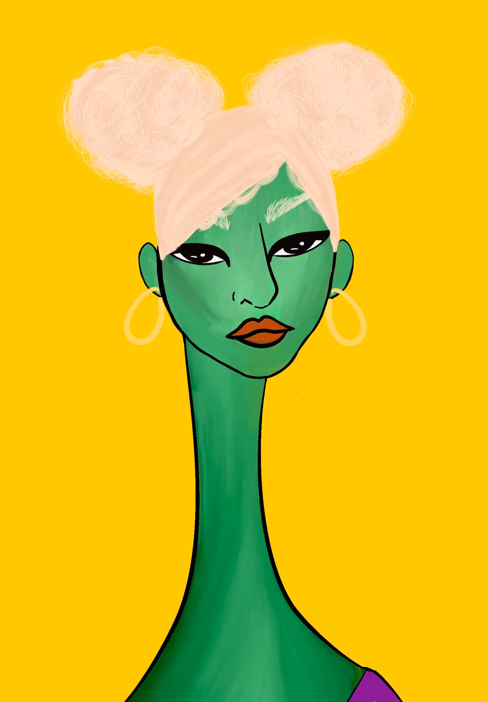Long Neckie Lady #2695