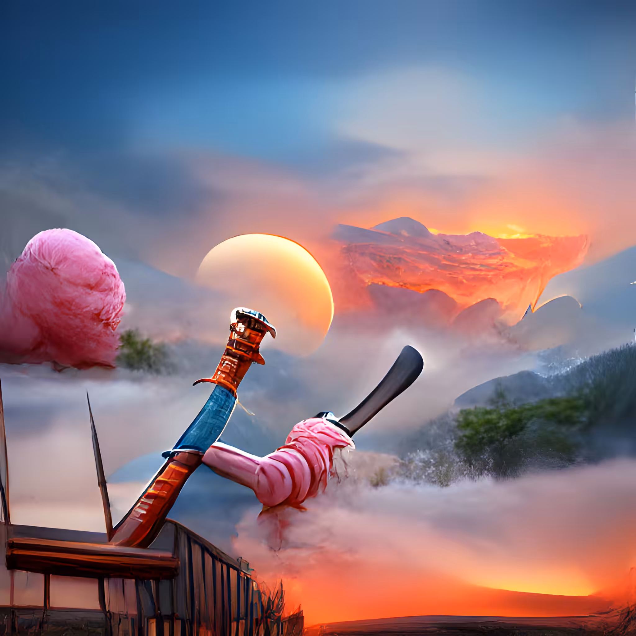 Cotton Candy Katana #08