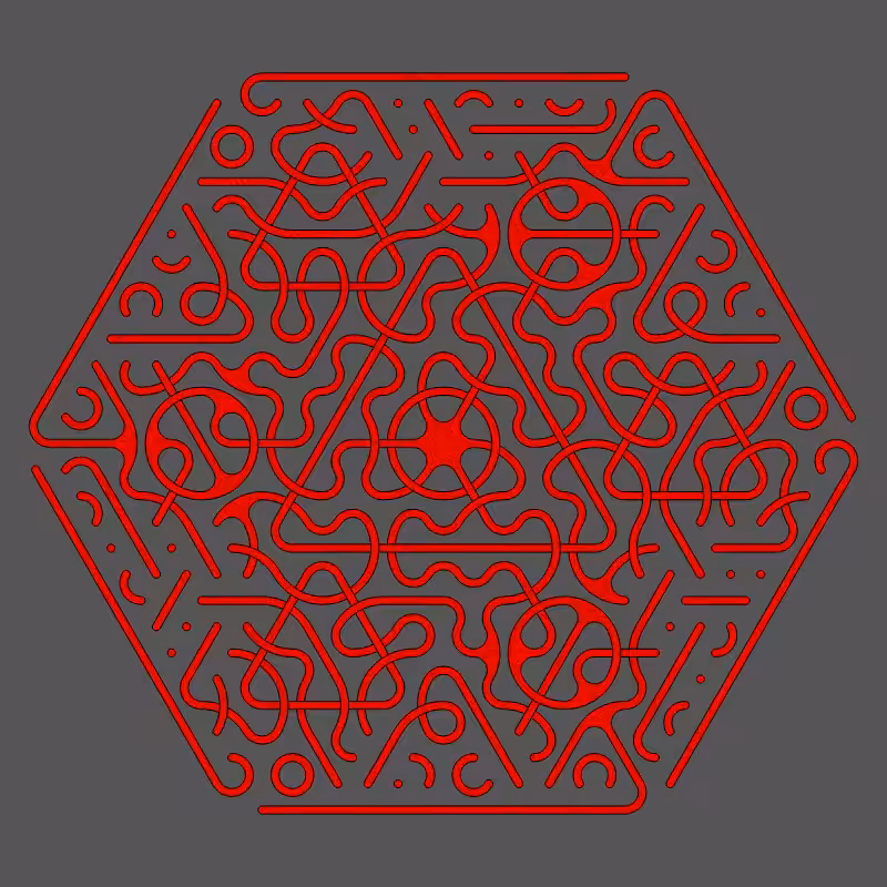 Threefold Symmetry - Dark Variations #395